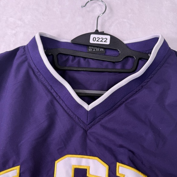 Vintage LSU Tigers Starter Jacket Mens XL Purple Pullover Football Basketball - Picture 10 of 10